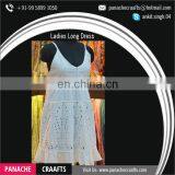 Top Selling Beach Wear Long White Women Dress thumbnail-5