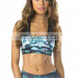 Yihao Women's Sexy Classic Padded Sports Yoga Bra Printed Fashion Dance Workout Womens Bra Gym Crop Tops thumbnail-2