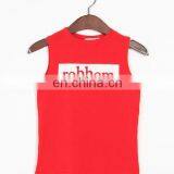 T-WV505 Fashion Women Crop Tops Design Crew Neck Tank Top Print thumbnail-2