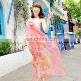 2015fashion Style Newest High Quality Silk Crepe Georgette Digital Printing Pareo(SP860L) thumbnail-1