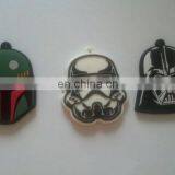 Stormtrooper Soft Plastic Rubber/PVC Keyring With Metal Chain,Men Jewelry Newest for Fans Fashion Movie Wars Keychain