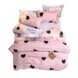 100% Polyester Bedding Set With Small Heart Printing thumbnail-1