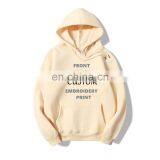 Womens 2020 New Arrival Custom Logo Casual Long Sleeve Pullover Kangaroo Pocket Sweatshirt Hoodies thumbnail-2