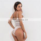 Sexy Women's Wear in Stock V-neck Lace Hollowed-out Onesie Lingerie thumbnail-5