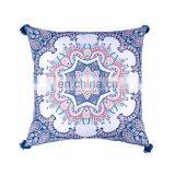 Unique Style Printed Waterproof Replacement Cushion Covers Outdoor Furniture With Tassels thumbnail-2