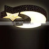 Creative Warm Room Living Room Bedroom Light Decorative Crystal Star Moon Led Ceiling Lamp for Children'S Room thumbnail-2