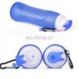 Botellas De Agua Plegables De Silicona Flexible Collapsible Folding Silicone Water Bottle thumbnail-4
