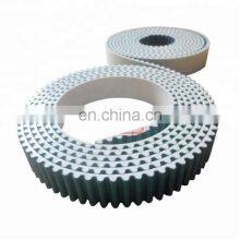 Белая зубчатая ременная передача из ПУ с зеленой тканью thumbnail-4