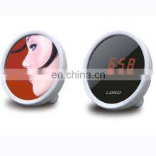 2019 New Style Easy Carrying Magic Beauty Mirror With Led Clock