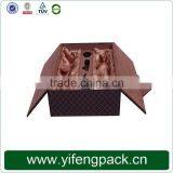 Wholesale Black PU Leather Wine Bottle Gift Box thumbnail-4