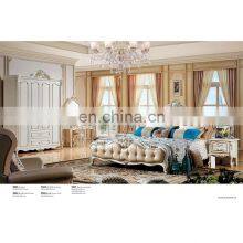 French Royal Style Bedroom Furniture Elegant Victoria Carved Bed Solid Wood Classic Wooden Bed Set thumbnail-2