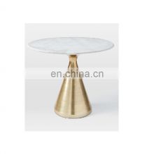 gold hammered base marble top cake stand