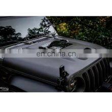 4x4 Carbon Fiber Engine Hood Bonnet for Jeep Wrangler JL 2018+ Offroad Car Accessories Hood