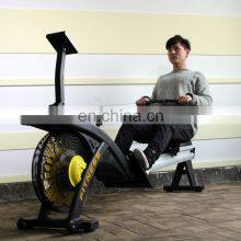 Gym Equipment Indoor Commercial Foldable Low Seated Air Wind Resistance Rowing Machine thumbnail-1