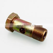 china supplier carbon steel hose hydraulic fitting bolt of high quality ISO9001