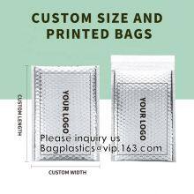 Bubble Bags Zip Padded Pouch For Beauty Skin Care Slider Zipper Lock Bag Colored Customized PVC Slider Zipper Bubble Bag thumbnail-2
