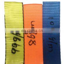 Factory Custom 5T 3T Orange 100% Polyester Flat Woven Webbing Belt Fasten Cargo Lashing Straps in Ratchet Tie Down thumbnail-5