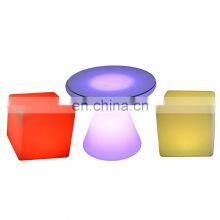 Glow Furniture Sets Led Cube Chair Bar Stool Led Lounge Pub Bar Furniture thumbnail-1