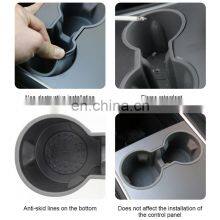 2022 New Design Automotive Parts Car Accessories Interior Center Console Grey Upgraded Cup Holder Card Slot For Tesla Model 3/Y thumbnail-5