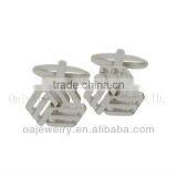 Cheap Wholesale Simple Floral Cufflinks Hot Sell Brass Accessory Paypal Acceptable thumbnail-1