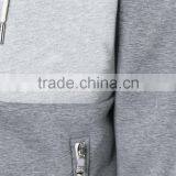 New Fashion High Quality Custom Made Hoodie Grey Zip up Hoodie thumbnail-6