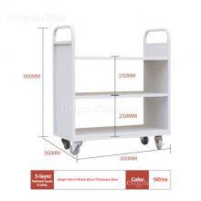 Bookstore Trolley | Heavy-Duty Steel Construction | V-Shape Platform & Smooth Finish | Retail Book Transport Cart thumbnail-4