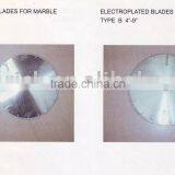 ELECTROPLATED BLADES FOR MARBLE