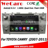 Wecaro WC-TC8006 Android 4.4.4 car multimedia system double din car audio system for toyota camry audio system 16GB Flash