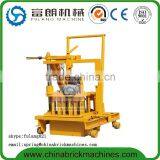 Mini Manul Movable Hollow Cement Block Making Machine QT40-3C