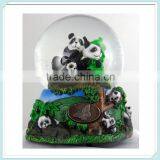 Home Decor Music Box Resin panda snow Water globe Crystal Ball