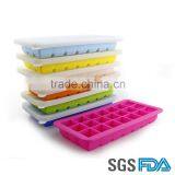 FDA&SGS Safe Food Grade High Quality Silicone Ice Tray With Lid thumbnail-3