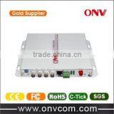 4CH Audio Video Optical Transceiver With 1CH Reverse Data and 100M Ethernet