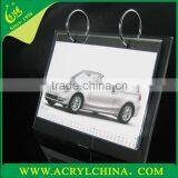 4mm Clear Acrylic Desk Calendar Rack, Transparent Perpex Desk Calendar Display With 217*180mm thumbnail-3