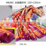 Wholesale Promotion Dubai Hijab 120*120cm Digital Print Imitated Silk Satin Square Scarf,polyester Satin Hijab Scarf Head Wear Supplier's Choice thumbnail-5
