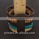 New Designer Bohemia Wood Boho Beads Bracelet Beaded Multilayer Stretch Bangles thumbnail-6