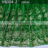 VB003-2 Sequined Velvet Fabric African Velvet Wrappers With Sequin thumbnail-3