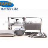 Steel Hospital Folding Commode Chair With Wheels thumbnail-2