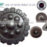 17mm Gun Metal Lead and Nickle Free Washable Snap Button