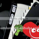 For IPhone 4s 4gs Clear Case Cover. Untransparent Black Color