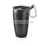 400ml Portable Sport Travel Stainless Steel Thermal Vacuum Mug With Handle thumbnail-5
