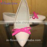 Nude Leather Pointed Toe With Bow Wholesale Ladies Flat Shoes thumbnail-2