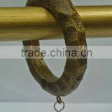 Custom Rocky Resin Curtain Rod Rings With Clips, Drapery Rods And Rings For 1-1/2", 1-3/4" and 2" Wood Curtain Rods thumbnail-1