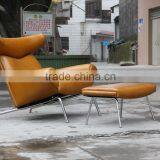 Hans J. Wegner Famous Design ox Chair With Ottoman thumbnail-4