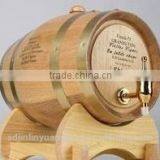 Factory Direct Sale Good Quality Oak Wooden Wine Kegs With Printing Logo thumbnail-1
