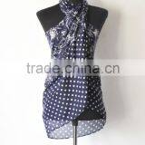 Summer Fashion High Quality Polyester Voile Customaized Printed Sarong thumbnail-3