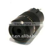 SONAR 18K Platinum Plated SCHUKO Eu Power Plug Connector Adapter