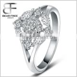 Luxury wedding engagement ring for ladies 925 sterling silver AAA cz setting