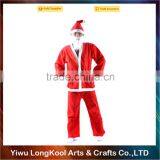 2016 Best selling adult cosplay costume Christmas cosplay santa claus costume