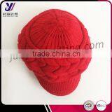 Fashionable Jacquard Wool Felt Winter Knitting Hats and Caps Visor Support Small Orders(Accept the Design Draft) thumbnail-3