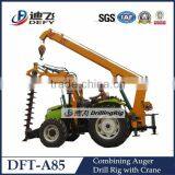 Lighting Pole Pile Driver With 6m Depth Drilling Hole